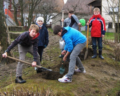 Baumpflanzaktion der Klassen 5-7